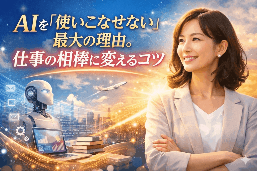 50代がAIを「使いこなせない」最大の理由。仕事の相棒に変えるコツは、検索ではなく「対話」にあった！